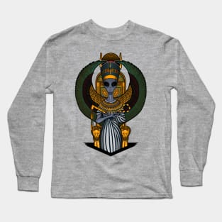 The alien Nefertiti - Color version Long Sleeve T-Shirt